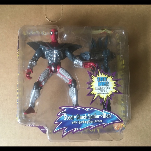 USED Toybiz Spiderman Electro Spark Series, 1997 - Picture 5 of 5